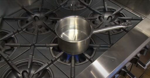 WHAT NUMBER IS SIMMER ON GAS STOVE