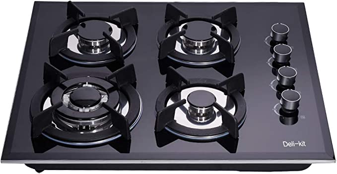 Deli-kit® 24 inch DK145-A01S Gas Cooktop Dual Fuel Sealed