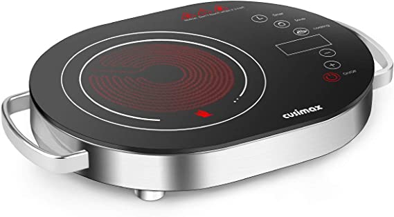 Cusimax Hot Plate,1500W LED Infrared Electric Portable Stove