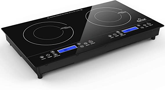 Duxtop LCD 1800W Portable Induction Cooktop 2 Burner